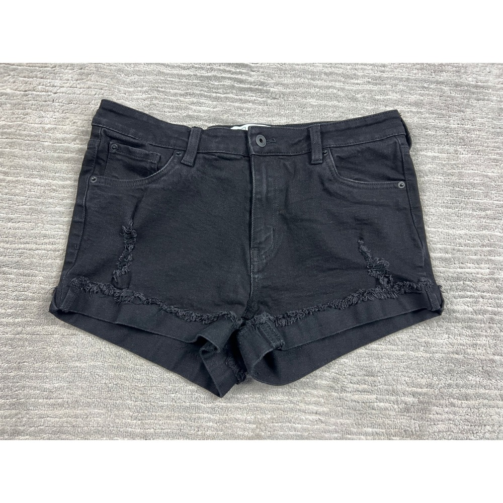 RE generation Celebrity Pink Denim Shorts Womens 11/30 Black Meadow Distressed